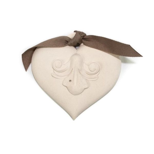 CORAZON PERFUMADOS BLANCOCINTA RASO PARA COLGAR 7X3X7