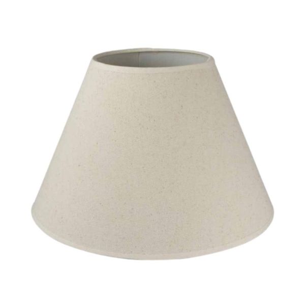 Pantalla lámpara mesa cónica 35x35x22 (Sup. 15)  lino crema