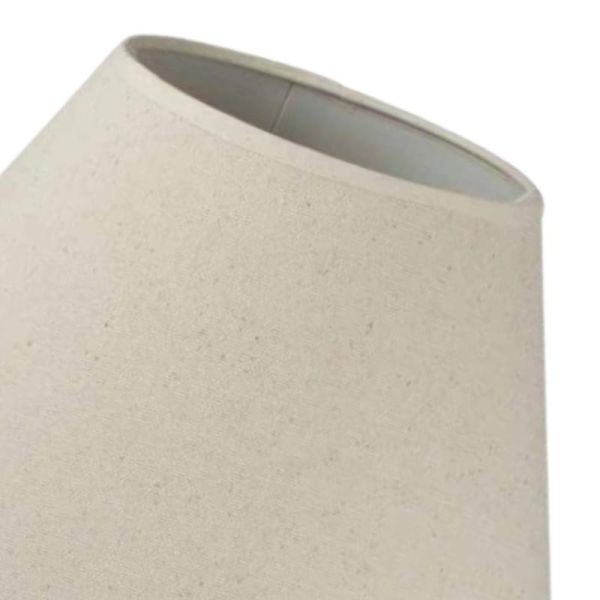 Pantalla lámpara mesa cónica 35x35x22 (Sup. 15)  lino crema