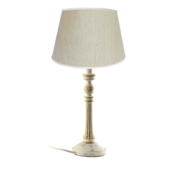 Pantalla lino topo  30x24x20  