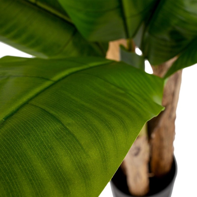 Planta artificial exterior 93x90x190 bananero verde maceta negra