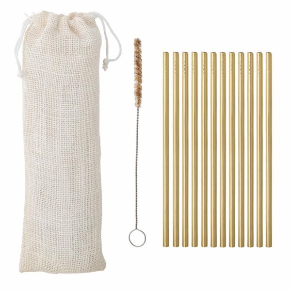 Pajitas de acero inoxidable 0.5x20 mezcla coctele  