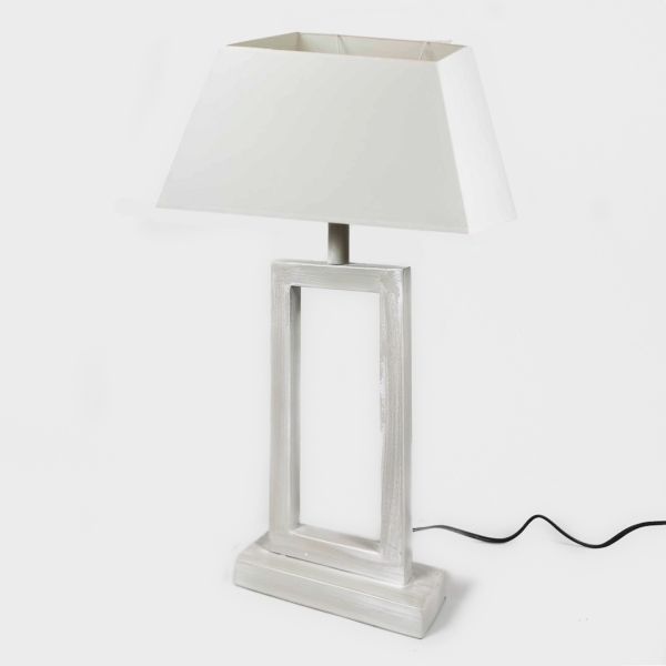 Pantalla  22x16x29,5  Rectangular Lino Blanco