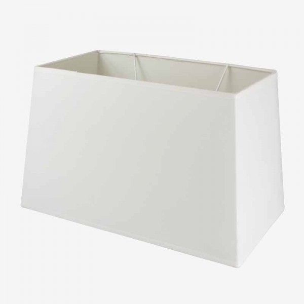 Pantalla  22x16x29,5  Rectangular Lino Blanco