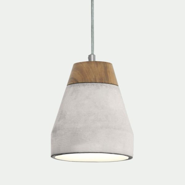 LAMPARA TECHO MADERA DIAMETRO 15 ALTURA 110 E27 60W