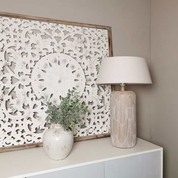 PIE LAMPARA S/MESA INDIANA 20X20X49