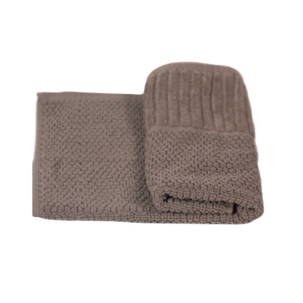 Toalla baño lavabo marrón topo 40x55 - 540 Gr. 