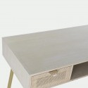 Mesa escritorio madera 120x60x70 metal negro