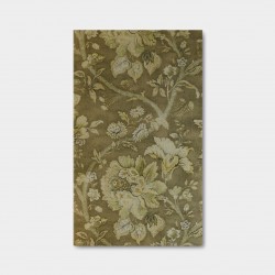 Cuadro 30x60 tapizado tela hojas verde musgo 