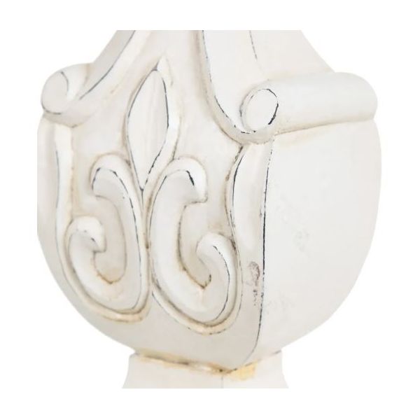 LÁMPARA MESA BLANCO ROZADO 45X45X70