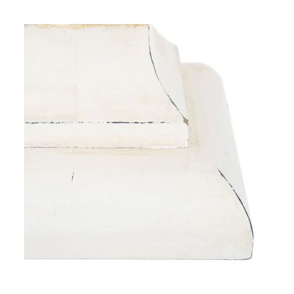 LÁMPARA MESA BLANCO ROZADO 45X45X70