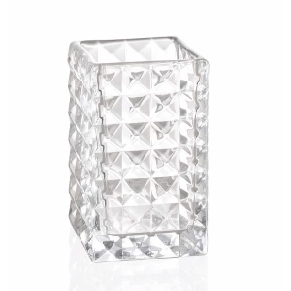 Titolare Diamante in vetro 7x7x16