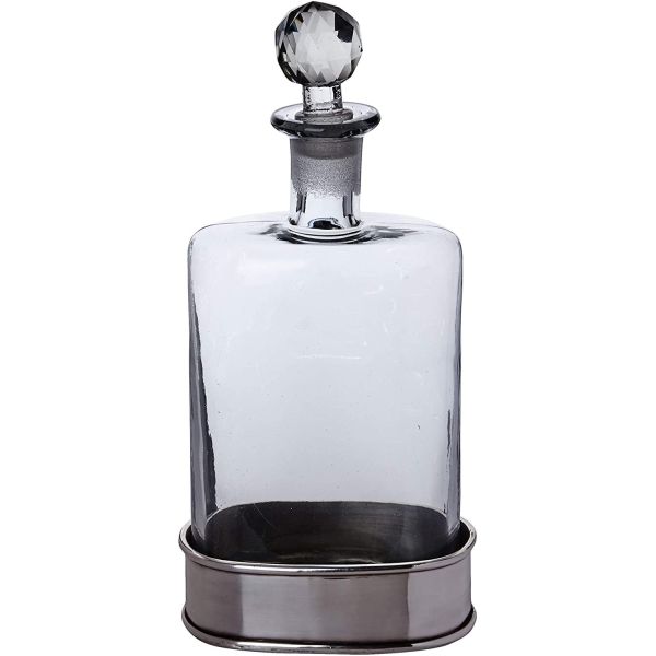 Bouchon d'alcool ovale et de verre 16x9.5x33.5 cm