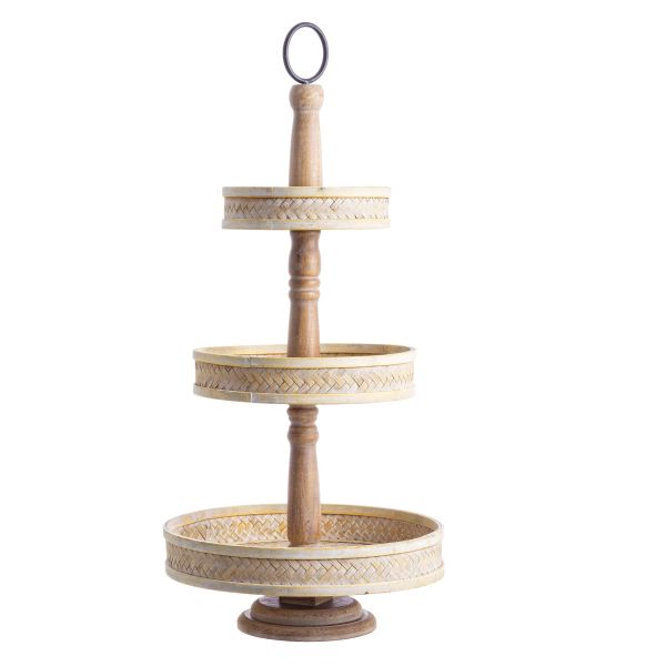 FRUTERO MADERA-RAFIA 3 NIVELES 40X40X86