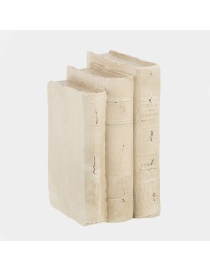 Libros deco policarbonato decapado, blanco