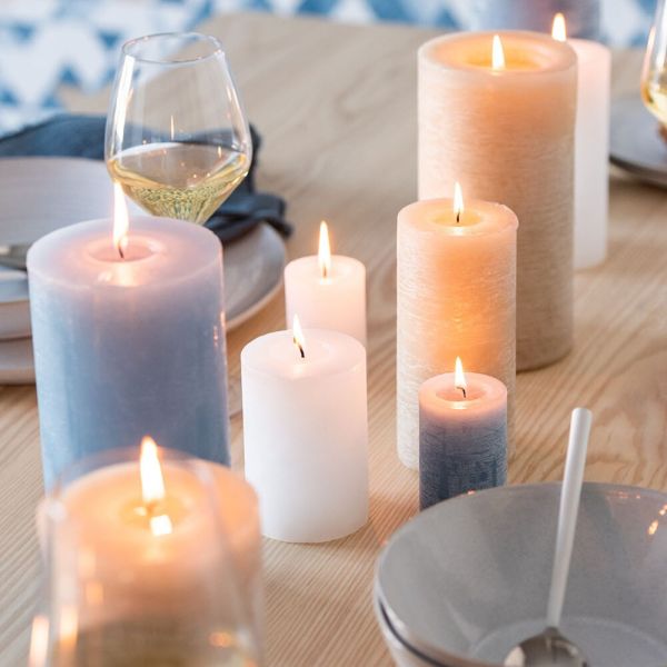 Vela decorativa para crear ambientes cálidos