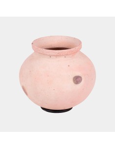 Macetero jarrón redondo 25x25x25 cerámica arena