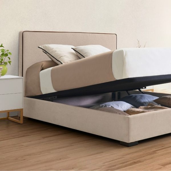 Cabecero Lucía tapizado Cama 90-150-180 canapé abatible