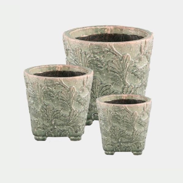 Macetero decorativo para interior y exterior en alta decoración elegante