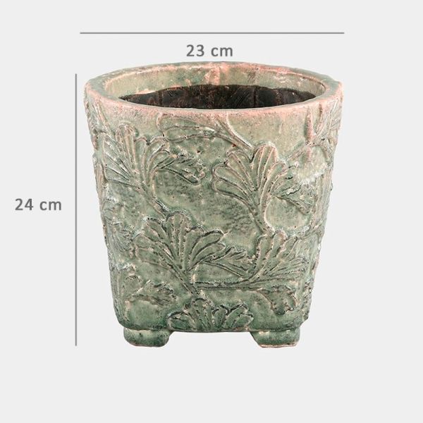 Macetero decorativo para interior y exterior en alta decoración elegante