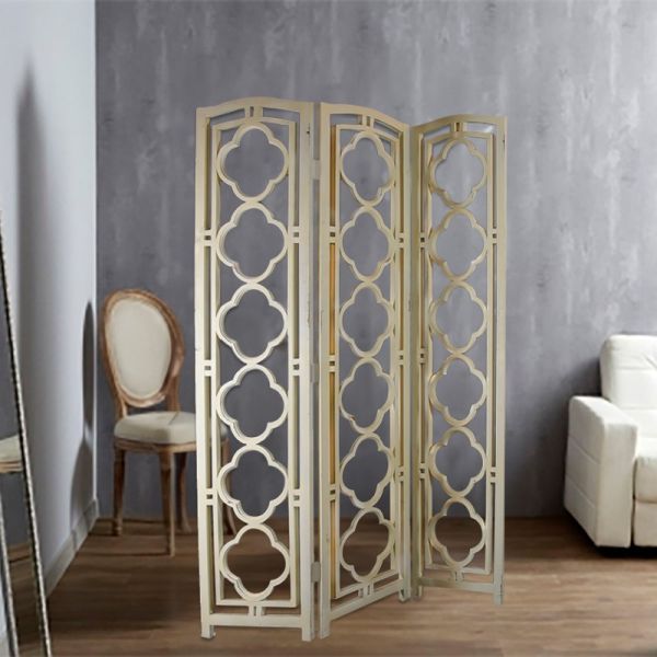 BIOMBO SEPARADOR MADERA BEIGDESGASTADO 128X188