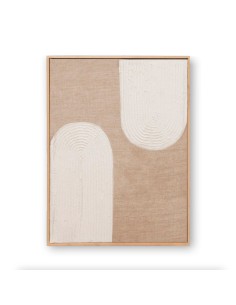 Cuadro Abstracto Lino marco madera 100x80 cm