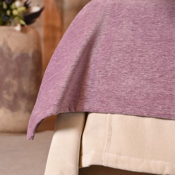 Plaid manta pie de cama 90x230 lisa malva - Wild Flowers