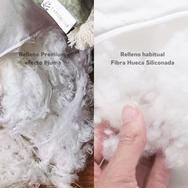 Cojín artesanal con relleno premium para cama y sofá en alta decoración elegante