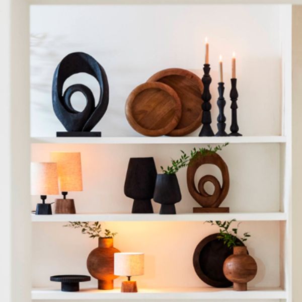 Figura decorativa para mesa y estante en alta decoración elegante