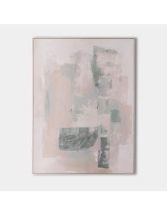 Cuadro pintura abstracto lienzo 90x120 cm, Gris