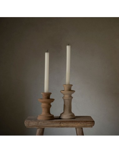 CANDELABRO CERÁMICA NOMAD BEIGE Ø9,5X15,5