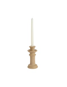 Candelabro cerámica, Beige 16x10 cm