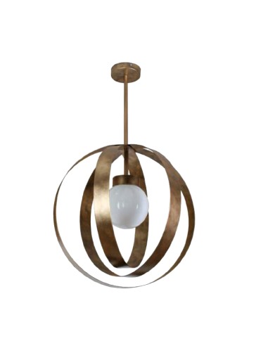 LAMPARA JIMENA METAL 1 LUZ 45X45X75