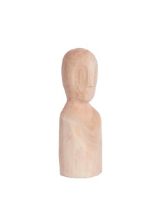 Figura étnica madera natural