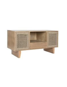 Mueble tv pino-yute marrón claro 120x40x55 cm