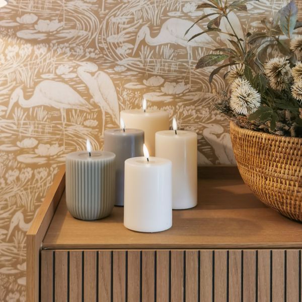 Vela decorativa para crear ambientes cálidos