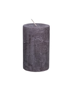 RUSTIC SWISH GREY PILLAR CANDLE