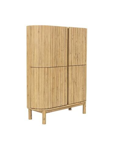 Armario Buffet madera roble marrón 110x45x140 cm