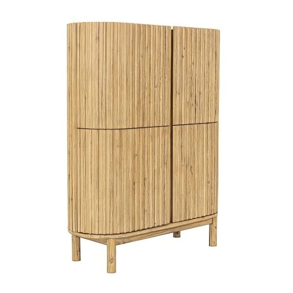 Armario Buffet madera roble marrón 110x45x140