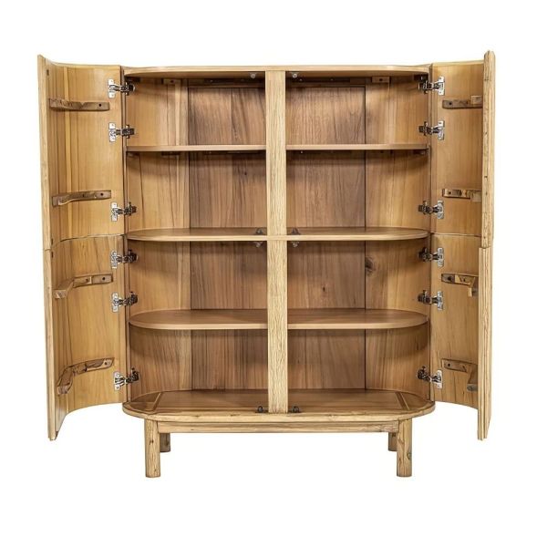 Armario Buffet madera roble marrón 110x45x140