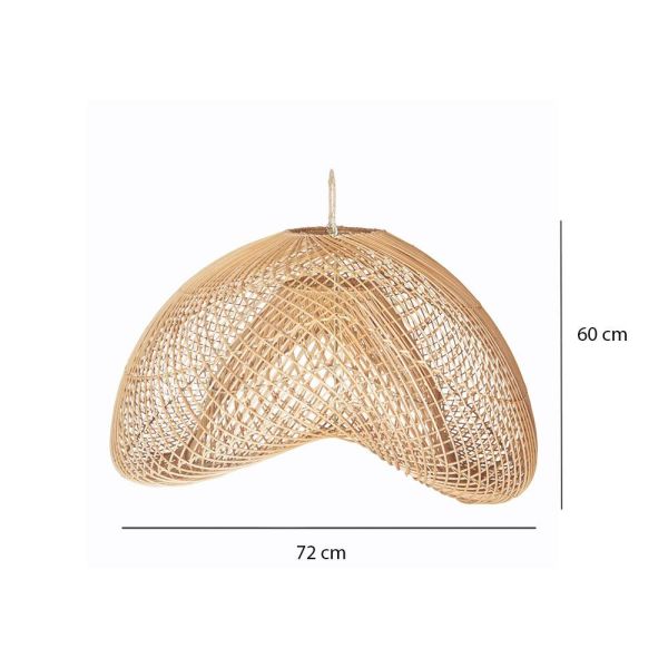 LAMPARA DE TECHO ESFERA PALMAS COLOR ORO 60X60X71.5