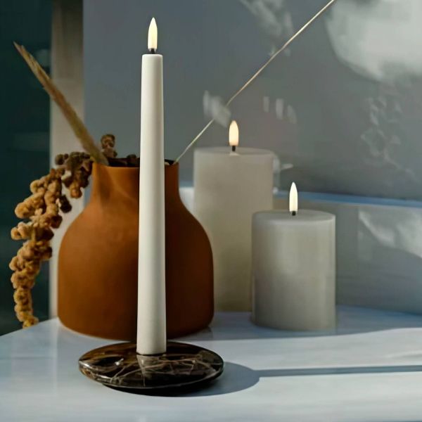 Vela decorativa para crear ambientes cálidos