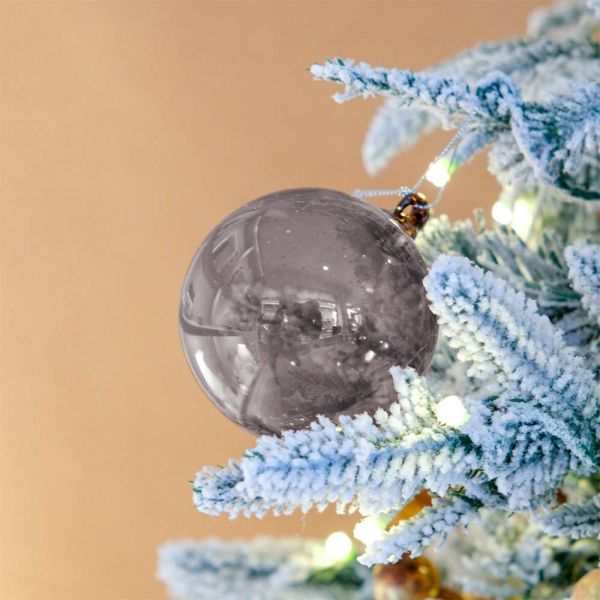 Bolas de Navidad Transparentes Gris - Tapidecor | Decoración Sofisticada