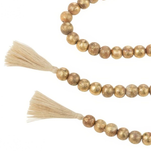 Guirnalda de Madera con Borlas - Tapidecor | Decoración Festiva