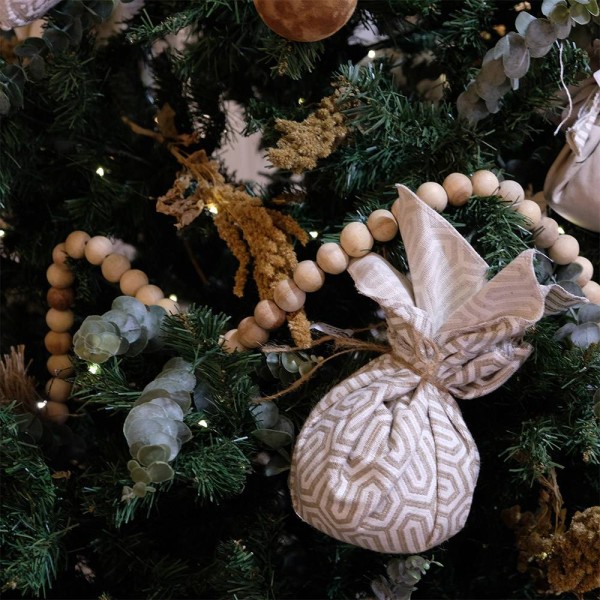 Guirnalda de Madera con Borlas - Tapidecor | Decoración Festiva