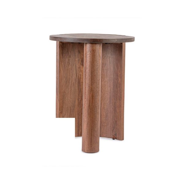 Mesa Auxiliar de Madera de Mango - Tapidecor | Natural y Elegante