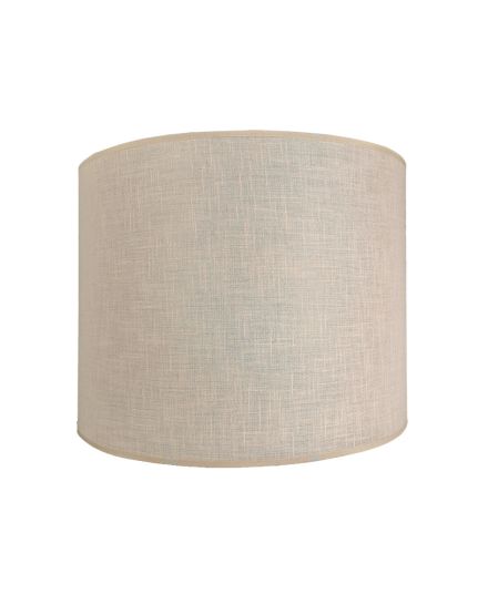 Pantalla Lino redonda Beige, 30x40 cm