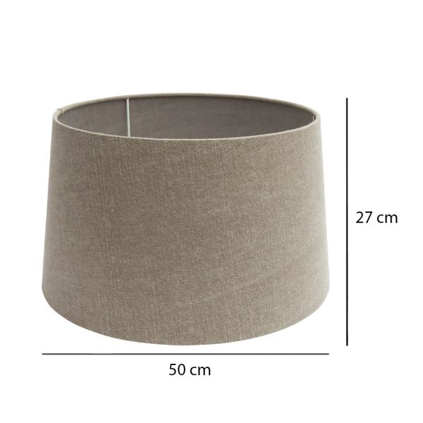 PANTALLA C_LINO BEIGE 50X50X27