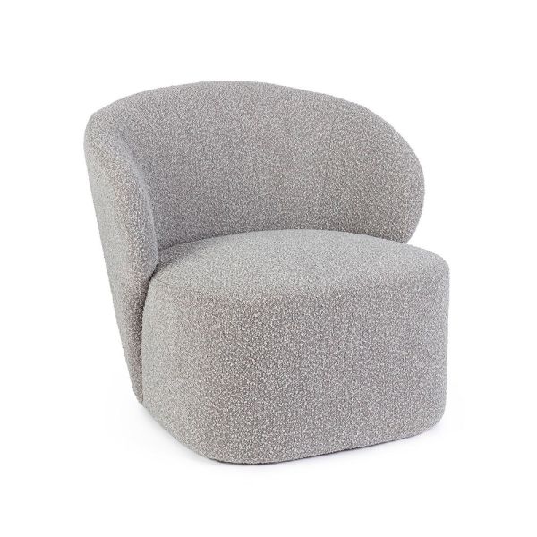 SILLON TEJIDO RIZADO C. PIEDRA 79,5X75.5X72 (ALT. ASIENTO 44)