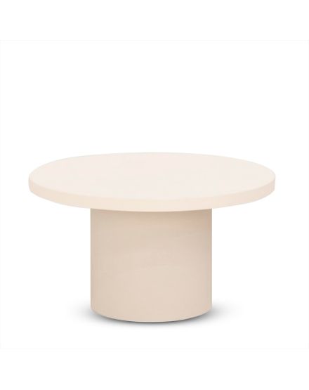 Mesa de centro microcemento blanca 60x60x45